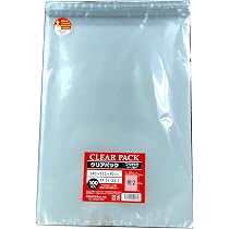 Amazon.co.jp: カクケイ OPP袋 クリアパック フタ付 テープ付 30μ 100