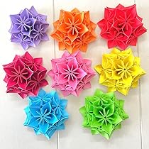 Amazon.co.jp: ペーパークラフト お花 8個セット くす玉 花くす玉