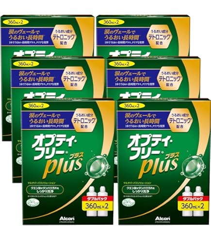 Amazon | オプティ・フリープラス ダブルパック (360ml*2) 3箱セット