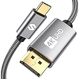 USB-C DisplayPort ケーブル 1M Silkland Thunderbolt 3 to DisplayPortケーブル 4K@60Hz 2K@165Hz 2K@144Hz USB C 変換ケーブル タイプC ディスプレイポート Mac