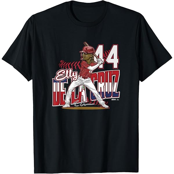 Amazon | Bobblehead Elly De La Cruz Cincinnati MLBPA Tシャツ
