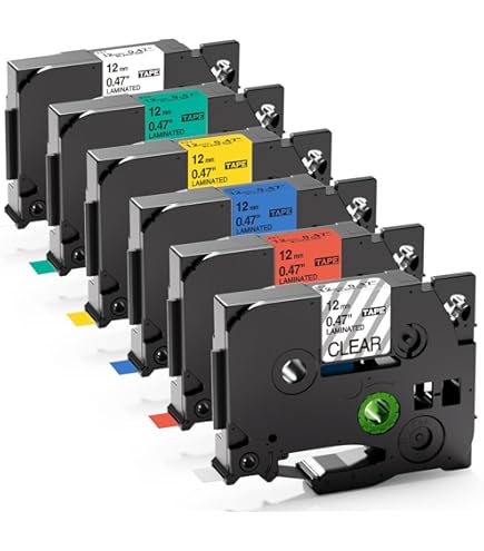 Brother P Touch Labeling Cartridge Compatible TZe Laminated Labelling Tape For Brother P-Touch - 6/9/12/18/24/36mm Brother TZE Blue Label Tapes & Cartridges - Foto 13