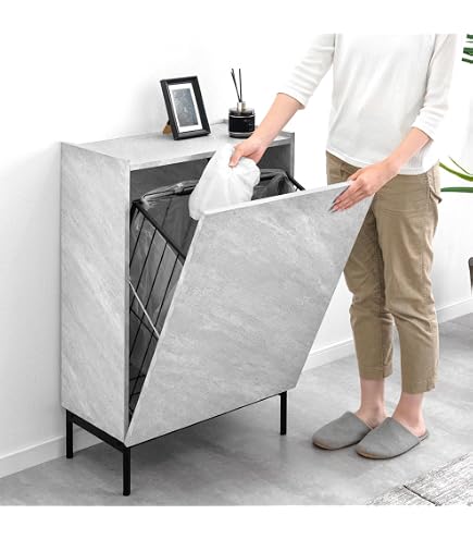 Amazon｜クロシオ ダイニングダストボックス2D ブラウン 約幅55cm 2