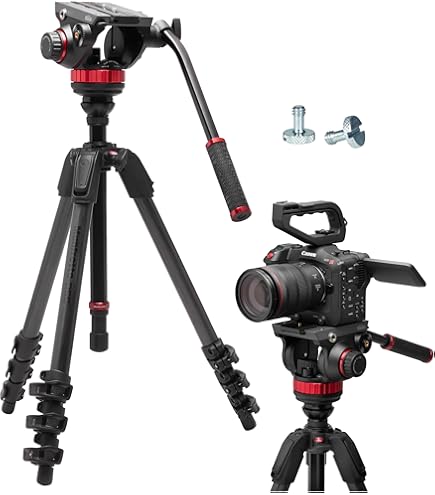 Amazon | Manfrotto MVK502AM-1 ビデオキット ツイン3段アルミ MS