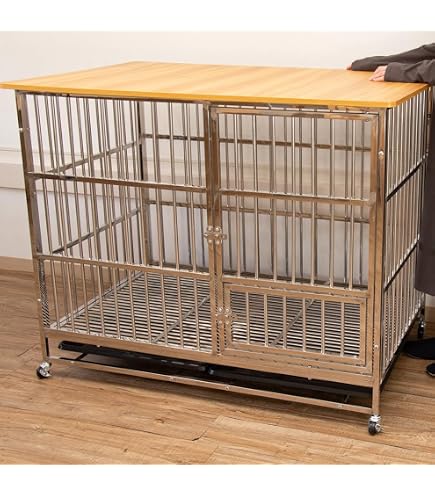 Amazon | ペットケージ 大型犬 LL 109×71×87cm ケージ 犬 ゲージ 屋根 
