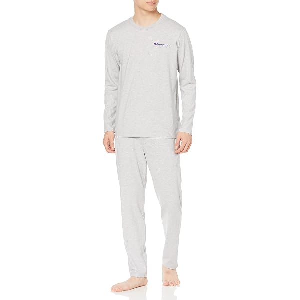 Amazon | [チャンピオン] ルームウェア Champion 綿100% 厚手天竺 長袖