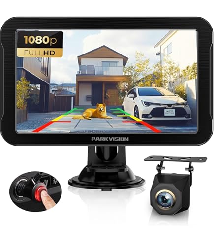 Amazon.co.jp: PARKVISION 5インチ1080Pサイドカメラセット 有線HD 