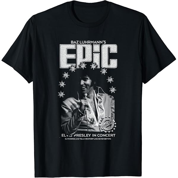 Amazon | Elvis Presley EPiC 100%ロゴ Tシャツ | Tシャツ・カットソー