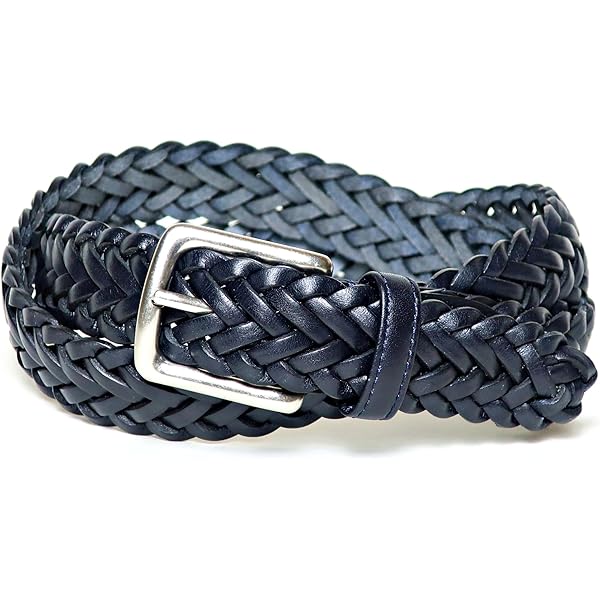 Amazon | [KIETH] メッシュ ベルト レザー メンズ ダーク