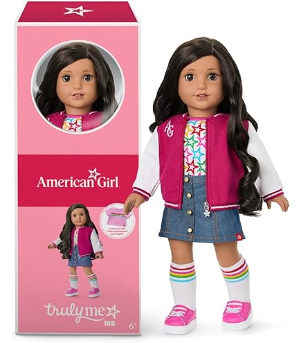 American Girl Truly Me 18-inch Doll #113 With Brown Eyes, Dark-Brown Hair, Deep Skin, Shorts And T-shirt, For Ages 6 - View #11