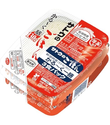 Amazon | サトウのごはん 新潟県産コシヒカリ 200g × 5食パック 【2