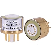 AEG ECC83 真空管 7本とソケット4個セット AEG ECC83 真空管 7本と