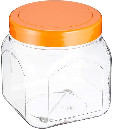 Amazon | 透明 四角 プラスチック 空の保存容器 - プラスチック密閉蓋