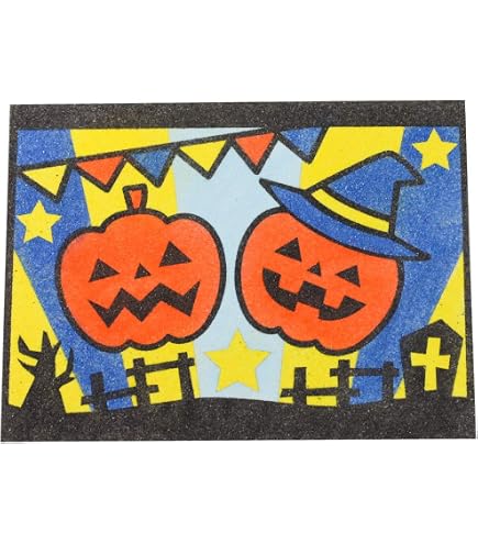 Amazon.co.jp: かんたんすな絵セット(ハロウィン) 砂絵 工作キット