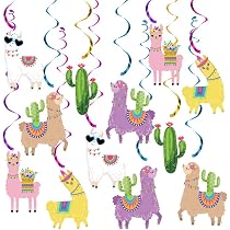Llama Alpaca Happy Birthday Banner Backdrop - 72.8x35.4 Inch Pink Photo Booth Decor For 1st Birthday, Baby Shower, Party