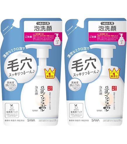 Amazon | サナ なめらか本舗 薬用WR泡洗顔 ホワイト つめかえ用 豆乳