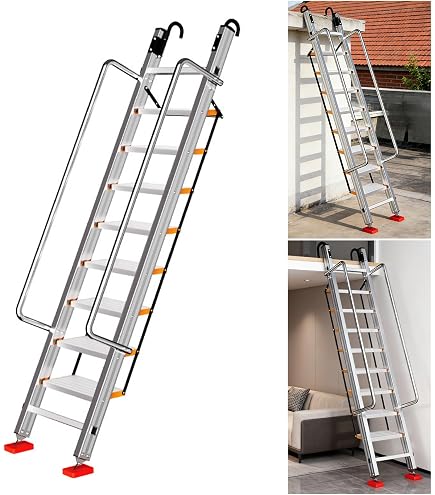 Amazon.co.jp: 大建工業 スチール製 ロフトタラップ CQ0409-2 8尺用