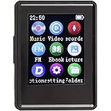 Bluetooth 付き MP4 プレーヤー、MP3 MP4 プレーヤー 1.77 インチ画面付きポータブル音楽プレーヤー、FM ラジオ、電子書籍、HiFi ステレオ MP3 音楽プレーヤー、子供、大人用 (32Gメモリカード付き)