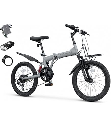 ほぼ未使用AMIAO 折りたたみ自転車 20インチ 6段変速 ディスクブレーキ Amazon | 折りたたみ自転車 20インチ 6段変速 一体ホイール ディスク