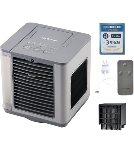 Amazon | [Shop Japan] ここひえ R6 CCH-R6WSW 白 ホワイト 冷風扇