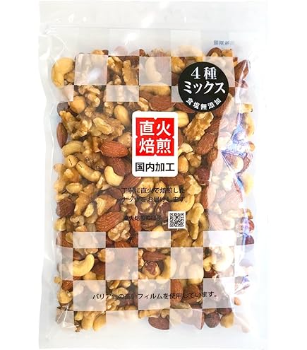 Amazon.co.jp: 3種のミックスナッツ400g 生くるみ アーモンド