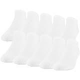 Gildan Active Men's Cotton No Show Socks, 10 Pairs