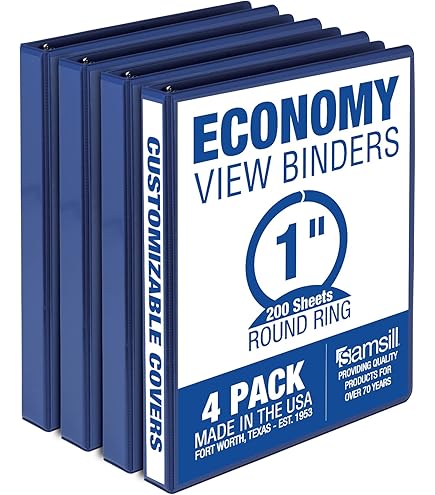 Cardinal 3 Ring Binder, 3 Inch FreeStand Binder With Magnetic