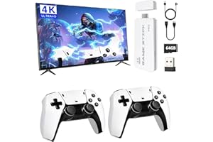 2025 最新 M15 plus コンソール レトロゲームスティック 20000+懐かしさゲームin1 Whatsko 4K HDMI出力 20＋エミュレーター互換機 レトロゲーム デュアル2.4Gコントローラー付き テレビ用プラグアンドプレイビデオ