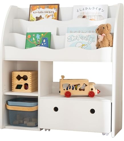 Amazon.co.jp: 木遊舎(MOKUYUSYA) 絵本棚【完成品】天然木製ひのき材
