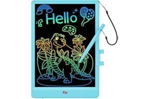 LCD Writing Tablet for Kids,10 Inch Digital Screen Drawing Pad Writing Pad,Colorful and Erasable Electronic Drawing Writing Pads, Educational Toys for 3 4 5 6 Year Old Girls Boys (Blue)