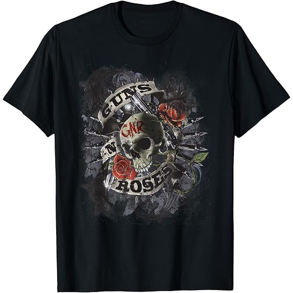 Amazon | Guns N' Roses 公式ヴィンテージクロス Tシャツ | Tシャツ