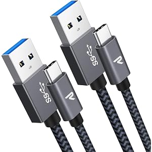 Rampow USB Type C ケーブル【1m/2点セット/保証付き】急速充電 QuickCharge3.0対応 U…