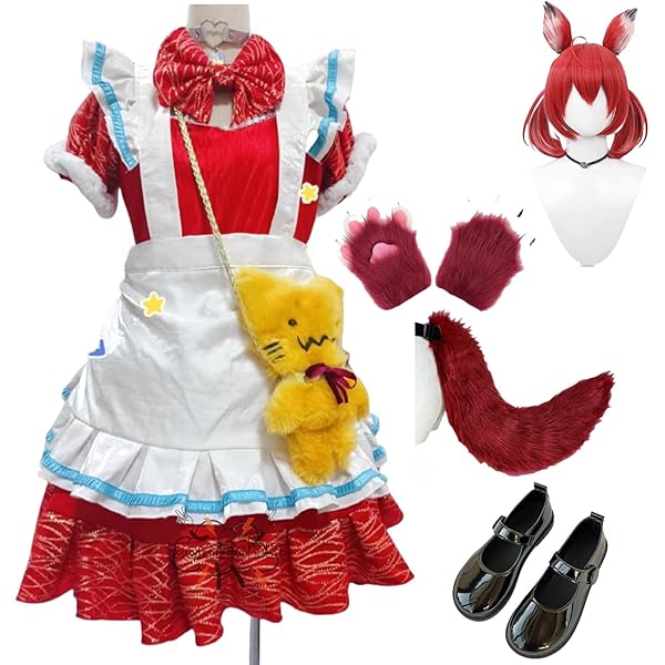 Amazon.co.jp: [PWPCOS] 赤見かるび コスプレ あかみ かるび コスプレ