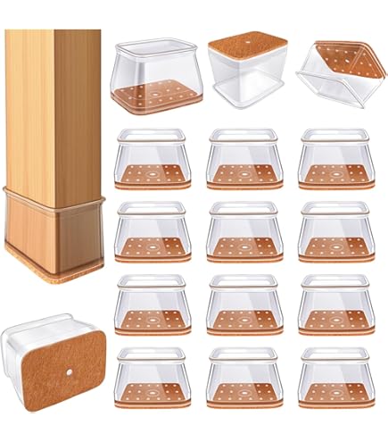 Amazon｜レック 脚ピタ キャップ 長角・L (450×250) 4個入｜ソファ