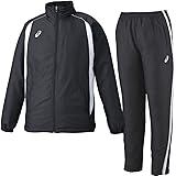 アシックス(asics) ウインドブレーカー ジャケット＆ロングパンツ上下セット（ブラック） XAW534-90-XAW634-90 S