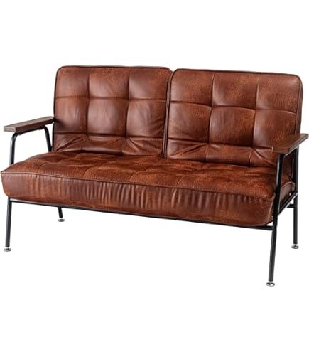 Amazon｜AZUMAYA 2人掛けソファ(幅127cm素材/布)バッスム ブラウン RTO