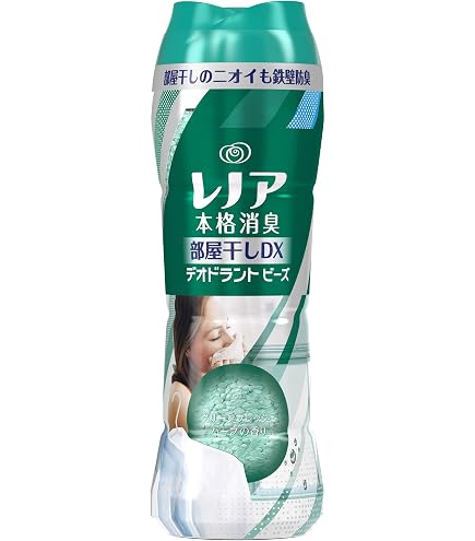 Amazon | レノア 本格消臭 デオドラントビーズ 部屋干しDX グリーン