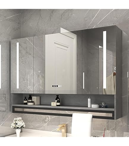 Amazon.co.jp: WJW 洗面ミラーLEDライト付きバスルーム