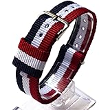 【36mm ダニエルウェリントン対応】 替え NATO ベルト 各色あり 幅18mm シルバーバックル Daniel Wellington クラッシック 交換用