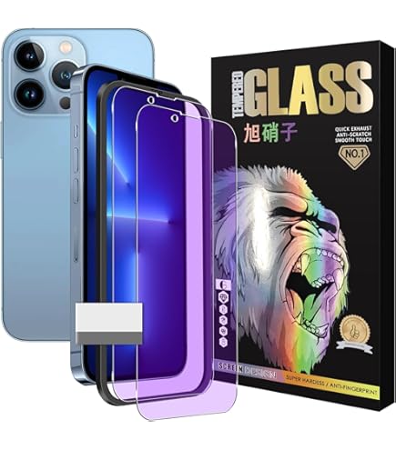 Amazon.co.jp: 【ブルーライトカット】対応 iPhone13 用 ガラス