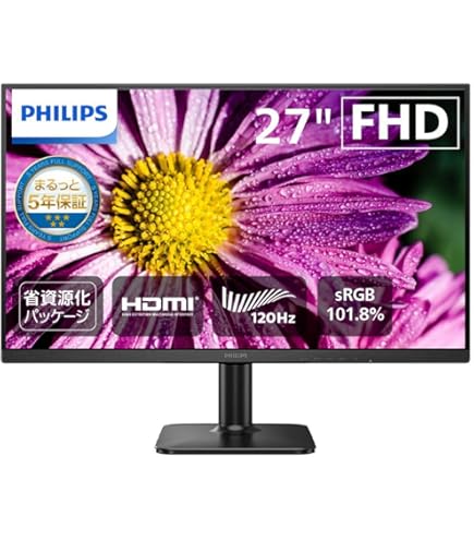 Amazon.co.jp: PHILIPS 液晶ディスプレイ・PCモニター 272E2F/11 (27 