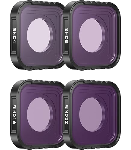 Amazon | K&F Concept Go Pro 13/12/10/9用NDフィルターセット(ND4+ND8