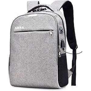 AISFA リュック PC ビジネスバックパック 防水加工 リュックサック大容量 ラップトップバック USB充電ポート付…