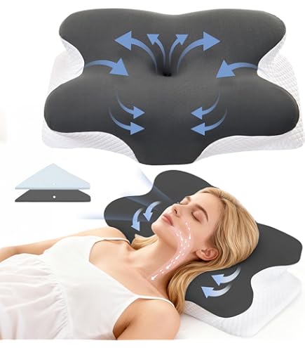 Amazon｜Derila (デリラ) 頚椎クイーンサイズ 睡眠用枕 - 首と肩の痛み