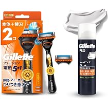 Amazon.co.jp: Gillette ジレット フュージョン 電動 本体 替刃2個+