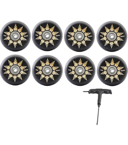 Amazon | GZXB 83A PU耐摩耗性インラインスケートウィール（8個入り