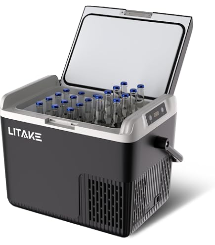 Amazon.co.jp: Litake 車載冷蔵庫 20L ポータブル冷蔵庫 バッテリー