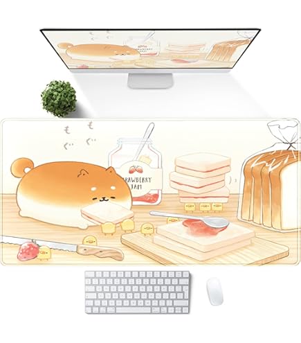 Famame Laptop Mouse Pad Desert Sunset Cactus Desk Mat With Stitched - View #5