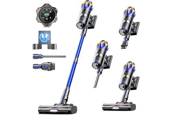 Amazon marketplace Cordless Vacuum Cleaner, Upgraded 650W 55KPA 70Mins Cordless Stick Vacuum Cleaner with Self-Standing and Touch Screen, Anti-Tangle Wireless Vacumm, Vacuum Cleaners for Home/Pet Hair/Carpets/Floors