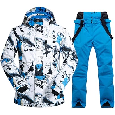 Amazon.co.jp: [HOTIAN] スノーボードウェア メンズ 上下セット スキー